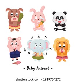 Cute Baby animal set Collection