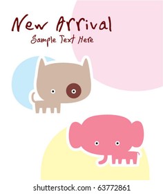 cute baby animal twin arrival