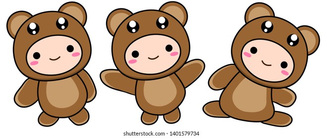 cute baby animal vector clipart