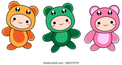 cute baby animal vector clipart