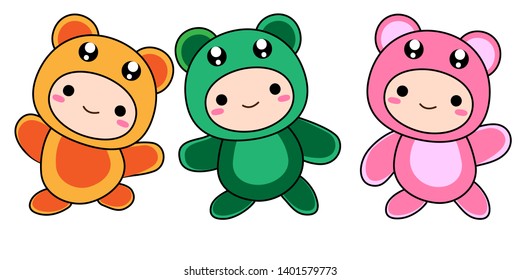 cute baby animal vector clipart