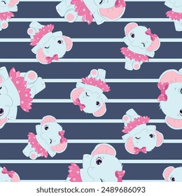 Nette Baby Tiere nahtlose Muster