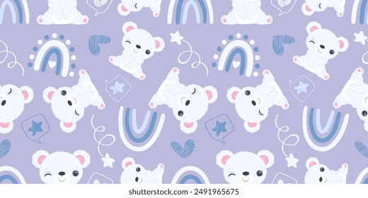 Nette Baby Tiere nahtlose Muster