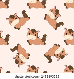 Nette Baby Tiere nahtlose Muster