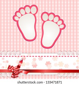 Cute baby arrival card