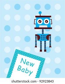 cute baby arrival card