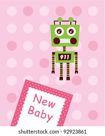 cute baby arrival card