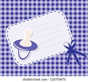 Cute baby arrival card /Vector illustration