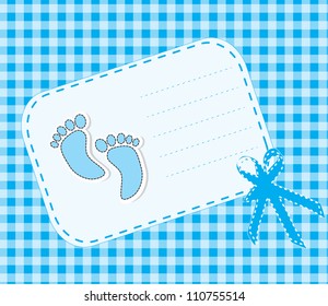Cute baby arrival card /Vector illustration