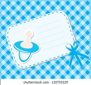 Cute baby arrival card /Vector illustration