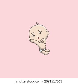 cute baby asking for something