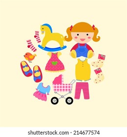 Cute baby background