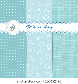 Cute baby background on birthday or shower