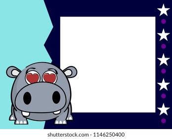 cute baby ball hippo cartoon expression background in vector format very easy to edit 