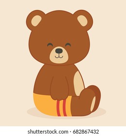 Cute baby bear