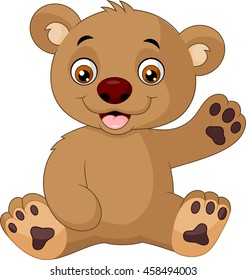 Cute baby bear cartoon