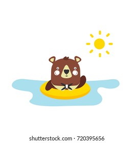 Cute baby bear cartoon.

