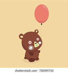 Cute baby bear cartoon.
