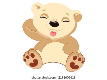 cute baby bear cartoon art!