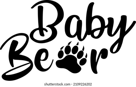 Cute Baby Bear EPS Bear Family