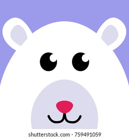 cute baby bear face
