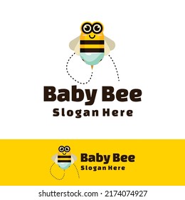 Cute Baby Bee Art Illustration