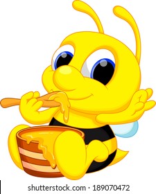 Cute Baby Bee Cartoon