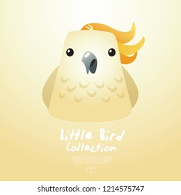 Cute  Baby Bird : Vector Illustration