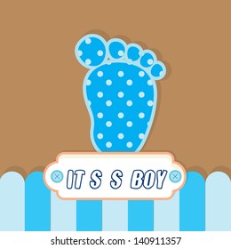 cute baby boy background as greeting card and backdrop