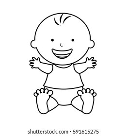 cute baby boy character