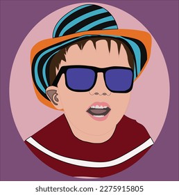 Una linda obra de arte vectorial de un bebé. Un bebé es una bendición y una bienvenida.