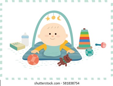 cute baby boy.vector illustration
