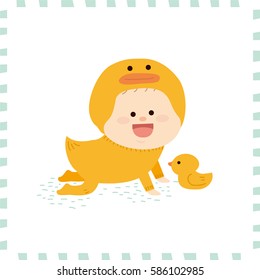 cute baby boy.vector illustration