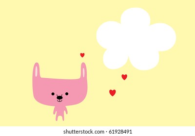 cute baby bunny message