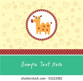 cute baby camel