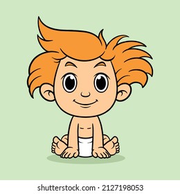 cute baby cartoon for commercial use