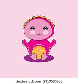 Cute Baby Cartoon Vector Design