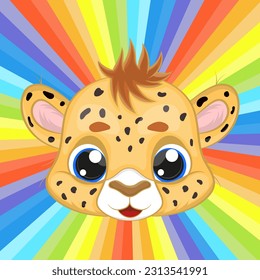 happy cheetah
