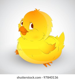 Cute Baby Chick Vector