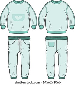 Cute baby clothes  vector template pattern