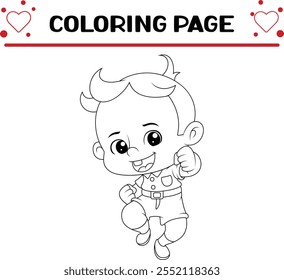 cute baby coloring page for kids