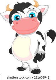 cute baby cow cartoon 