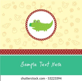 cute baby crocodile