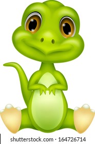 Cute baby dinosaur cartoon