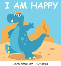 Cute baby dinosaur design template series. Funny dinosaur for children. Dinosaur t-shirt theme set.
