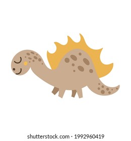 Cute baby dinosaur design. Vector illustration on isolated background.
