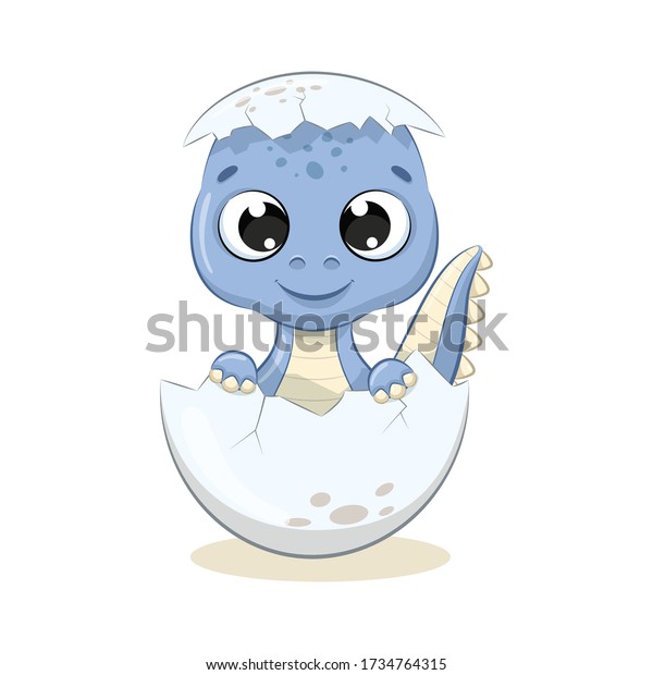 Illustration De Dinosaure De Bebe Mignon Image Vectorielle De Stock Libre De Droits