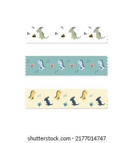 cute baby dinosaur washi tape