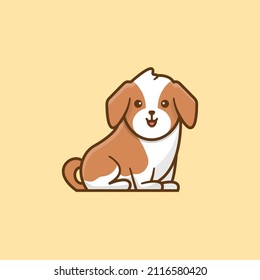 Cute Baby Dog Animals Illustration
