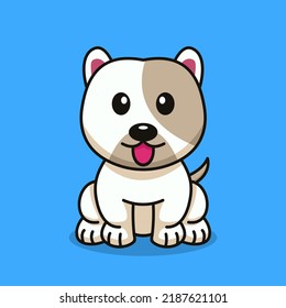 Cute baby dog premium vector illustration